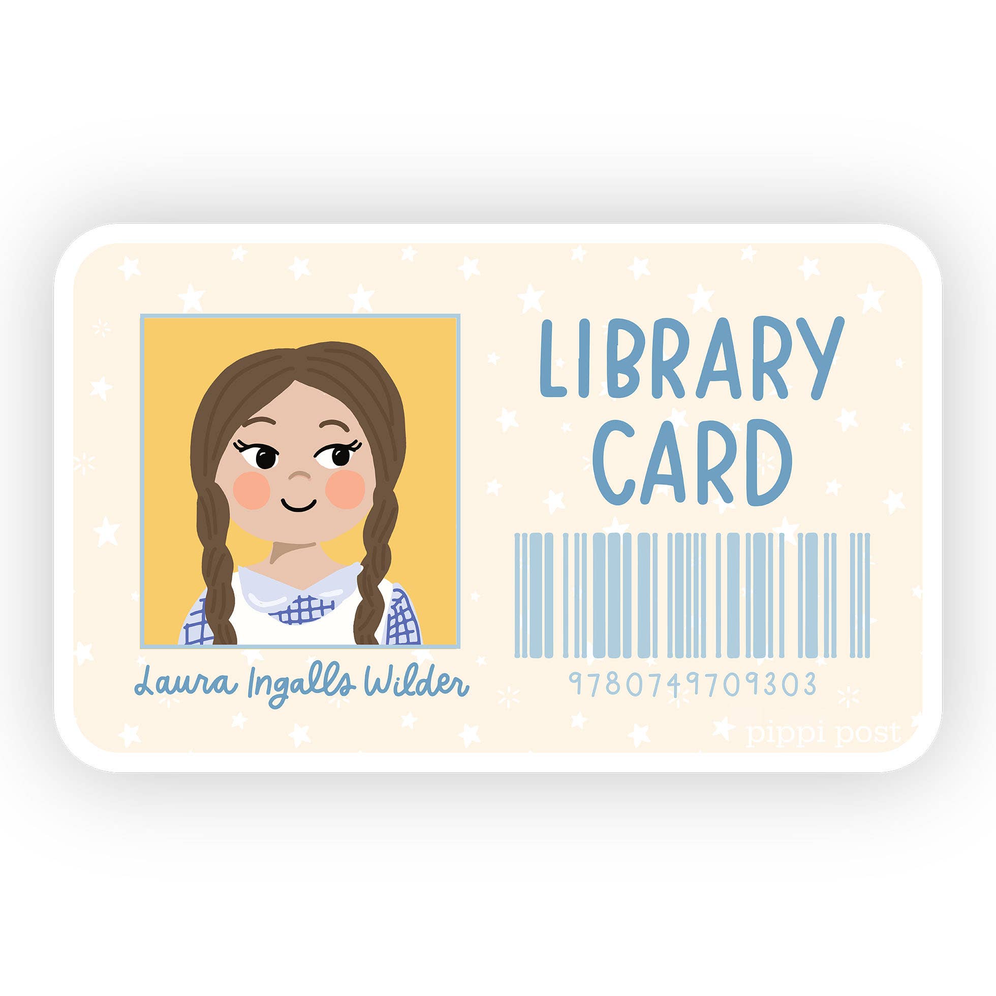 Little House on Prairie Library Card Decal Sticker