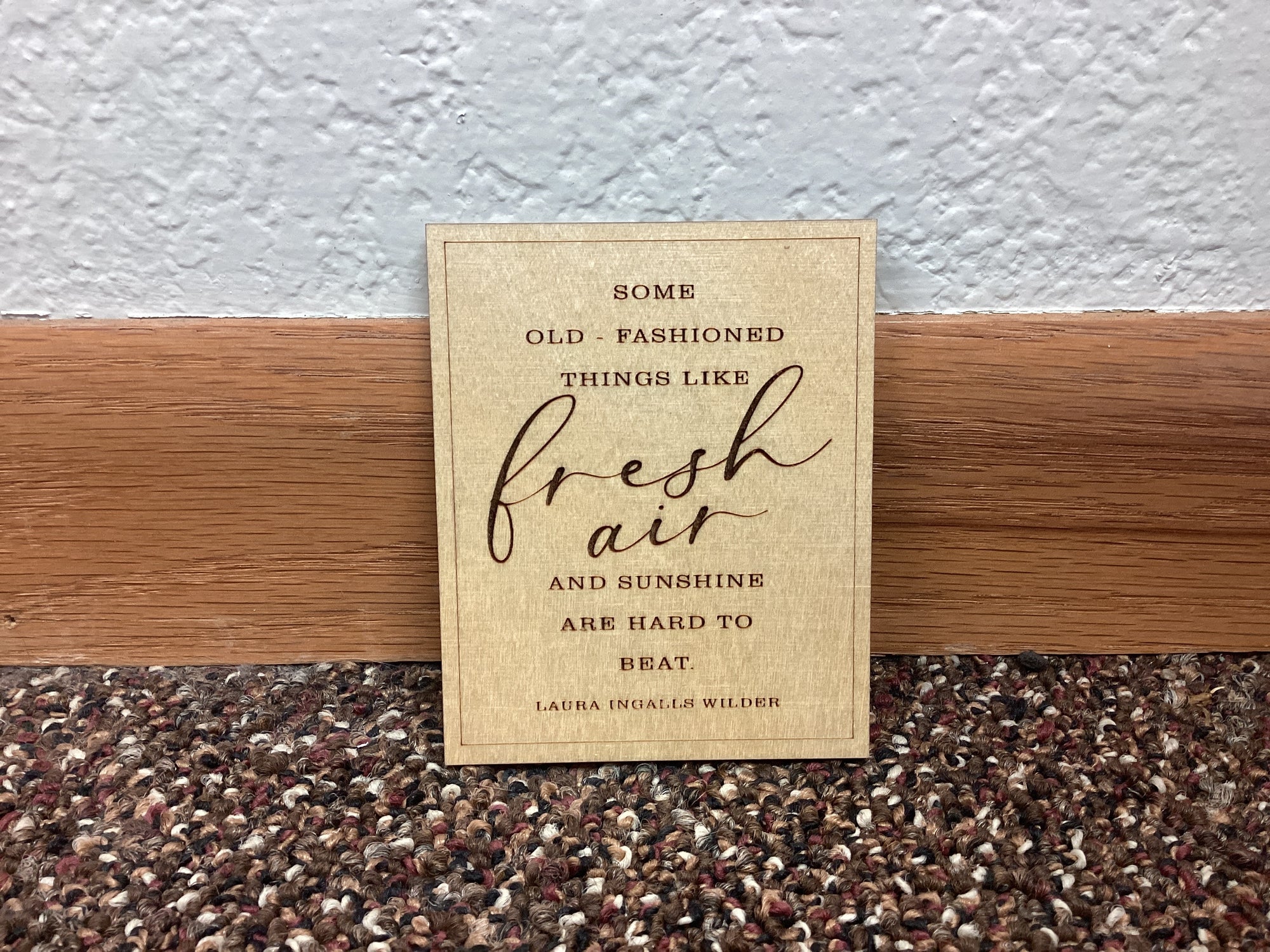 Lot 751 Magnet Fresh Air Quote