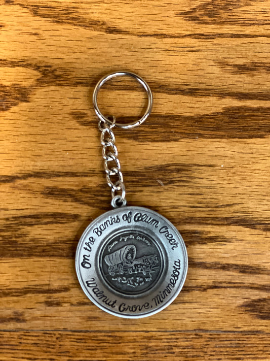 Pewter Round Keychain