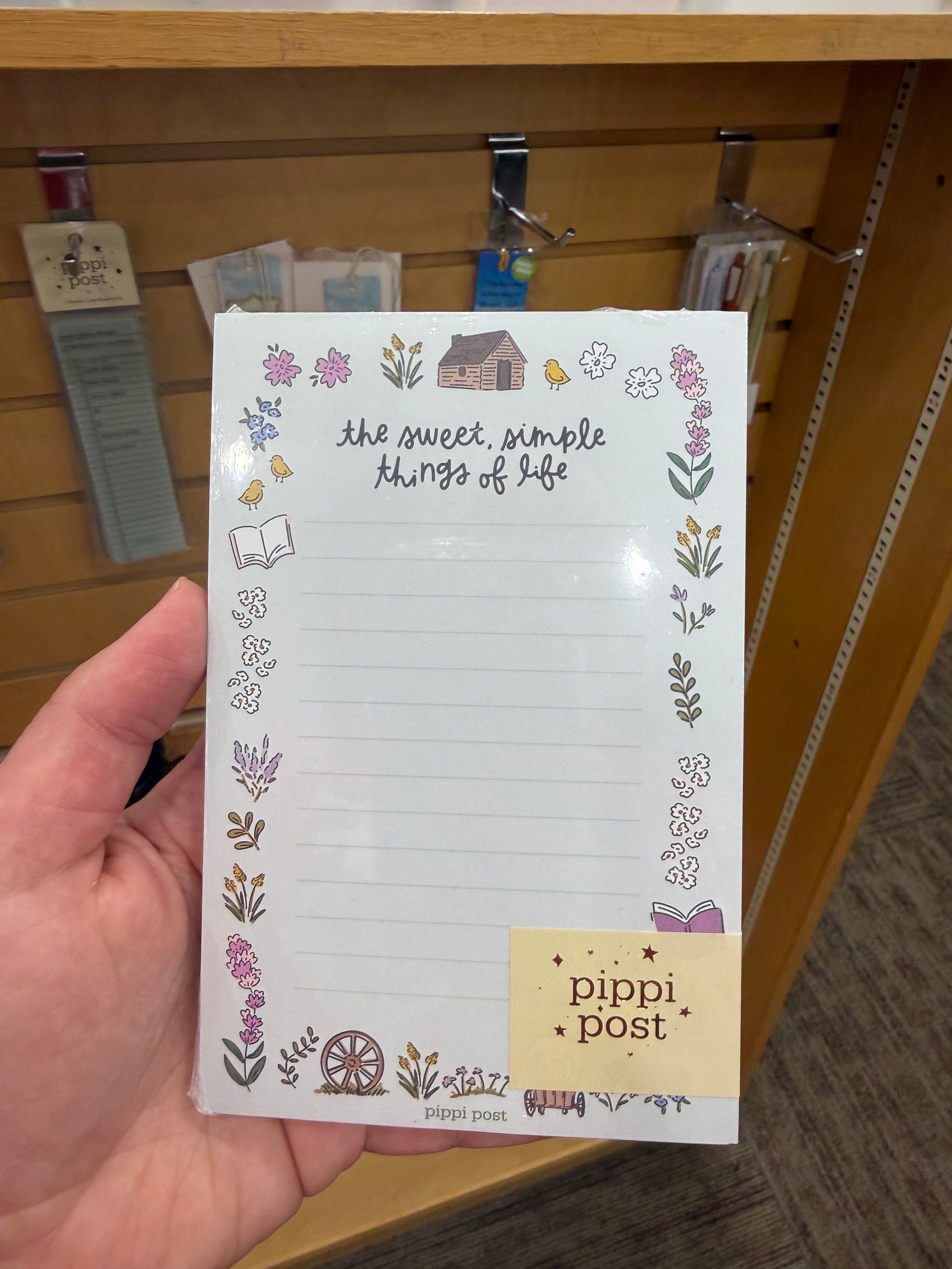 Sweet Simple Little House on Prairie 4x6 Notepad