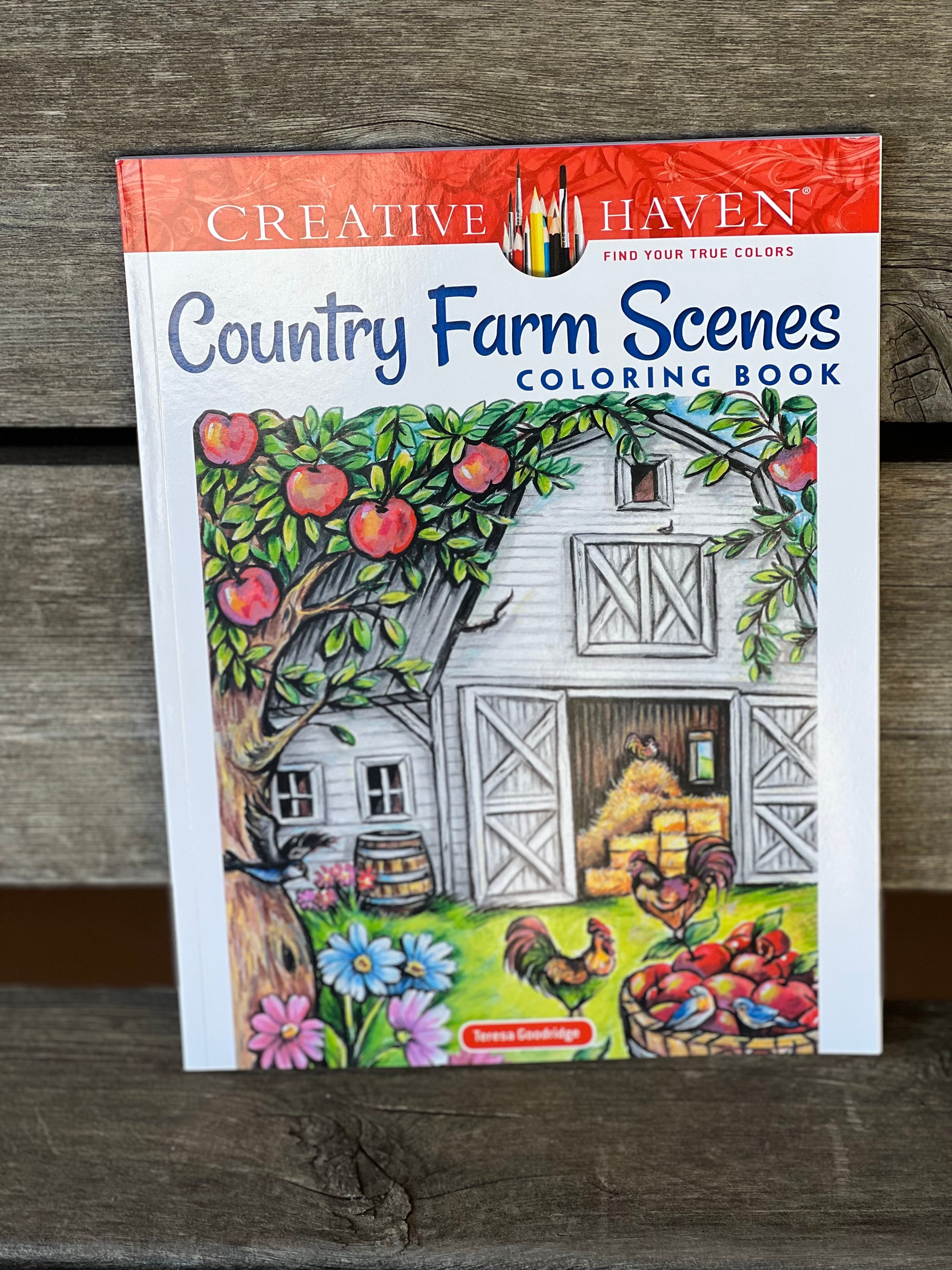 Country Farm Scenes Coloring Book