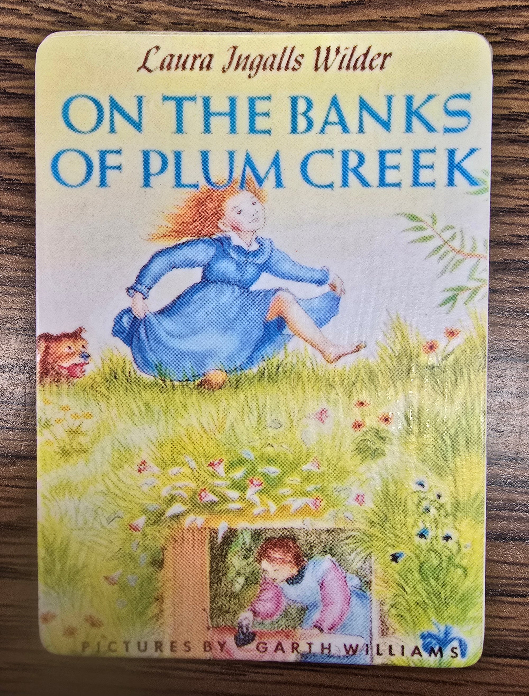 Book Cover Wooden Magnet